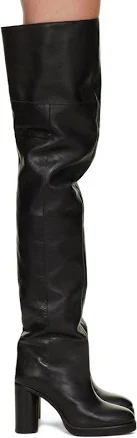Isabel Marant Lurna Over The Knee Boots Us 8 It 38 Womens Black $2490
