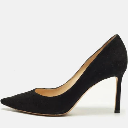 Jimmy Choo Romy 100 Suede Pointy Toe Pumps
