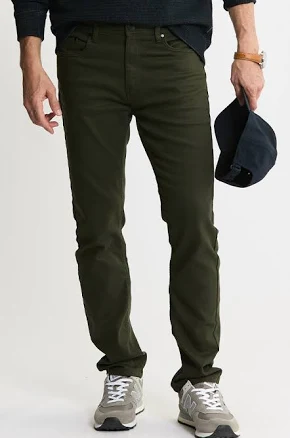 Jachs NY Men's Straight Fit Stretch Traveler 5-Pocket Pants - Jade