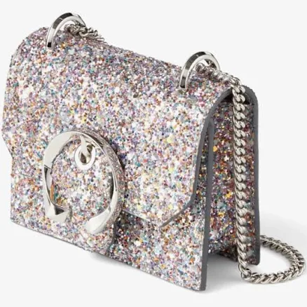 Jimmy Choo Women's Mini Paris Glitter Crossbody Bag