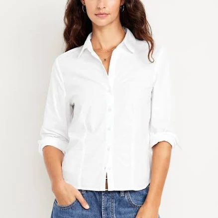 Old Navy Women's Slim Button-Down Shirt