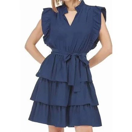Joy Joy Women's Ruffles Layers Dress