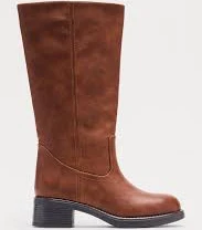 Fashion Nova Women's Scottsdale Faux Leather Knee High Boots