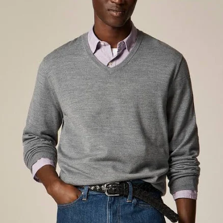 J.Crew Men's Merino Wool V-Neck Sweater