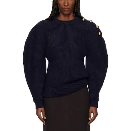 Lanvin Women's Wool Ribbed Sweater