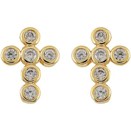 Mimi Mini Cross Earrings