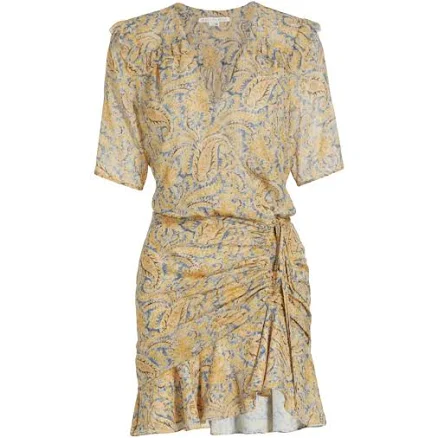 Veronica Beard Dakota Paisley Silk Mini Dress