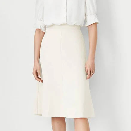 Ann Taylor Women's Flare Crepe Skirt