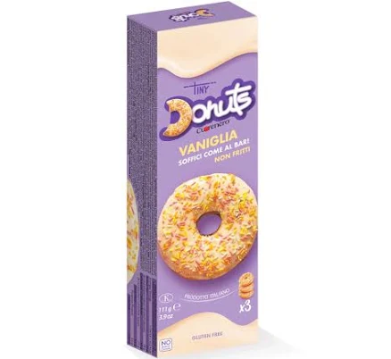 Tiny Donuts vanilla Cuorenero expo 14 x 111 g