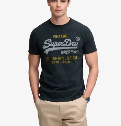 Superdry Men's Vintage Logo Heritage Relaxed T-Shirt