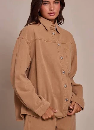 PrettyLittleThing Women's Oversized Denim Shirt