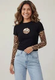 Double Sleeve Graphic T-Shirt