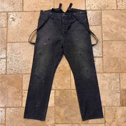 Visvim Travailler Braces Distressed Pants