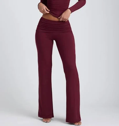 Oh Polly Hollis Mid-Rise Straight-Leg Trousers