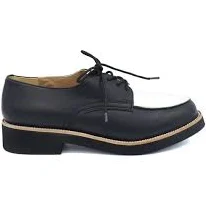 Remix Josie Leather Saddle Oxford Shoes Women Size 6 Black/White