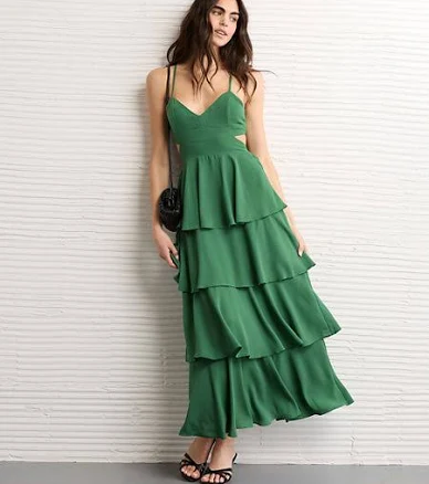 AE Cut-Out Tiered Maxi Dress