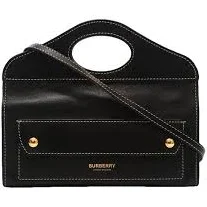 Burberry Women's Mini Topstitched Leather Tote