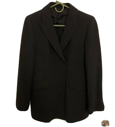 W Concept Frontrow Slit Cuffs Tailored Blazer Black Xs