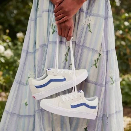 Vans ComfyCush SK8 Low Retro Rec Blanc/True Blue VN0A4UVC1SL
