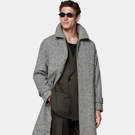 Suitsupply Men's Relaxed Raglan Wool Overcoat