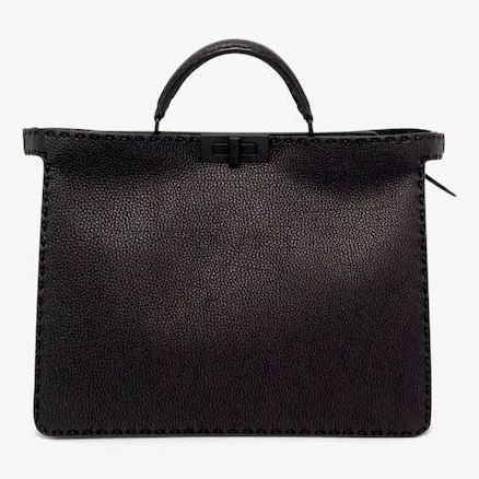 Peekaboo Iseeu Medium , Black, One Size- Fendi