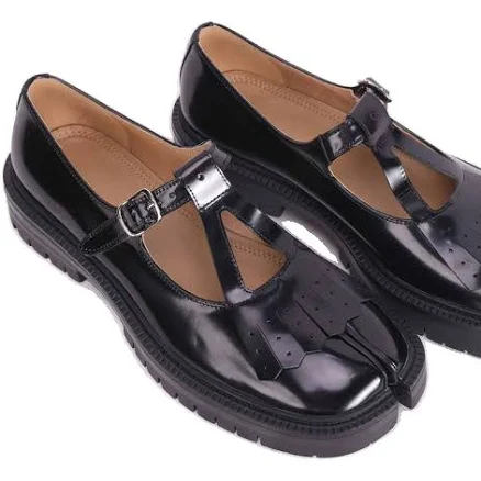 Tabi Mary Jane Leather Shoes with Chunky Sole