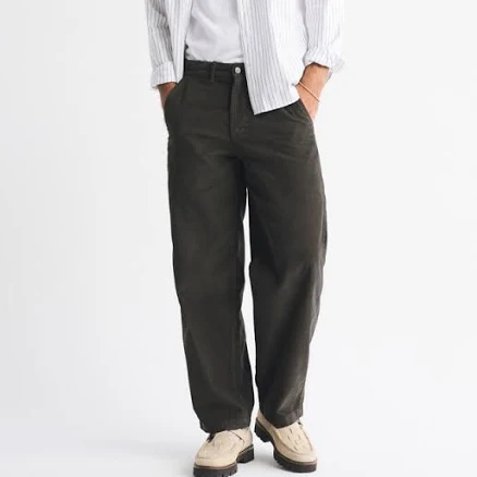 Abercrombie & Fitch Men's Baggy Corduroy Trousers