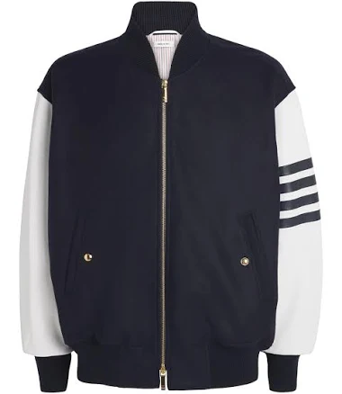 Thom Browne Melton Wool 4-Bar Oversized Blouson Jacket