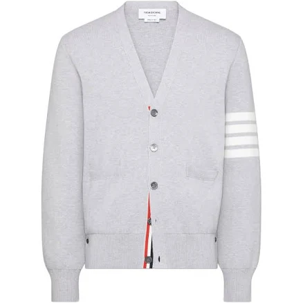 Thom Browne Wool 4-Bar V-Neck Cardigan