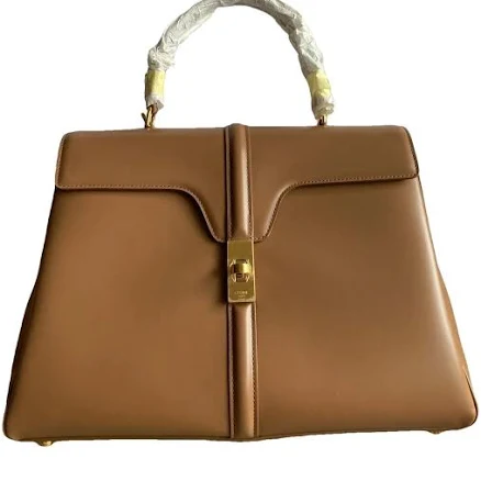Women CELINE Classique 16 Bag In Satinated Calfskin Leather