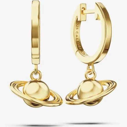 Saturn Hoop Earrings