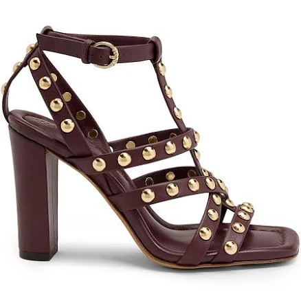 Ulla Johnson Women's Bijou Studded Caged Block-Heel Sandals