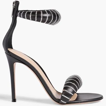 Gianvito Rossi Women's Bijoux Crystal Napa Ankle-Cuff Sandals