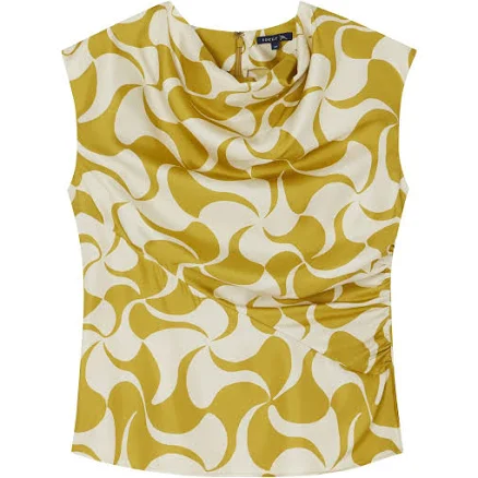 Soeur Women's Eclat Silk Cowl-Neck Blouse