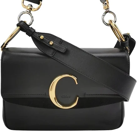 Chloe Women's C Double Carry Calf-skin Leather Shoulder Bag