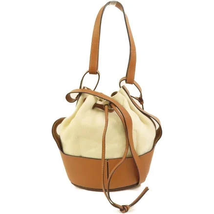 Loewe Medium Bucket Bag in Balloon Canvas