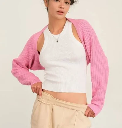 HYFVE Ribbed Knit Bolero Cardigan