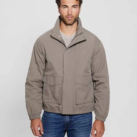 GUESS Men's Paul Essential Twill Utility Jacket