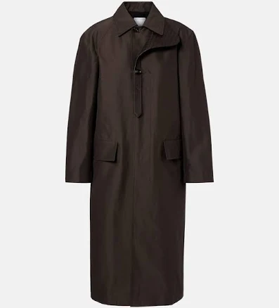 Bottega Veneta Intrecciato leather-trimmed trench coat Women