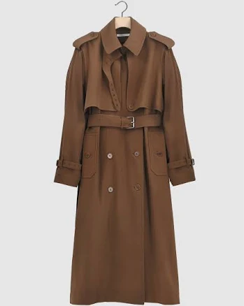 JULIA JENTZSCH Wool Gabardine Trench Coat