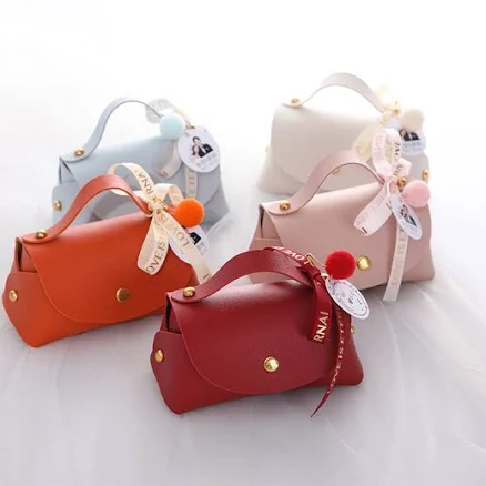 Mini Leather Party Favor Bags (20 Pack)