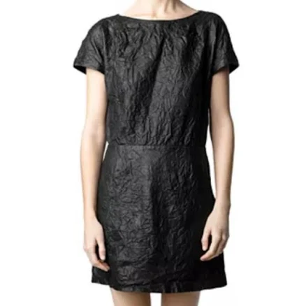 Zadig & Voltaire Women's Rexa Crinkled Leather Dress
