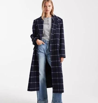 ASOS Longline Check Formal Coat