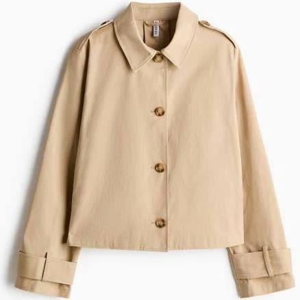 H&M Ladies Trench-Look Cotton Jacket
