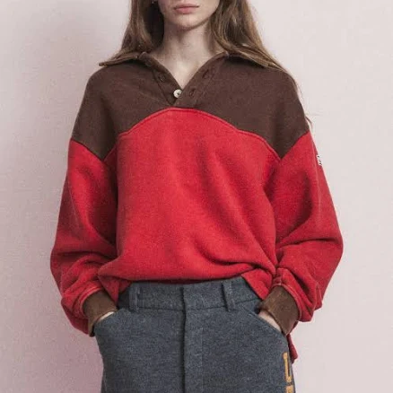 NOHANT Western Color Block Sweatshirt