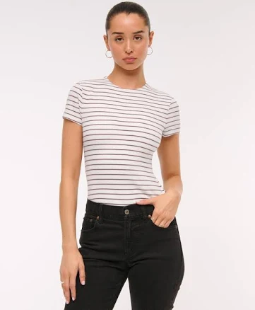 Abercrombie & Fitch Women's Double-Lined Baby Tee
