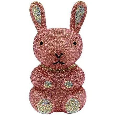 Cute Rhinestone Rabbit Clutch Purse