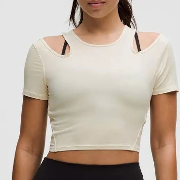 lululemon Shoulder Cut-Out Yoga T-Shirtlululemon Shoulder Cut-Out Yoga T-Shirt