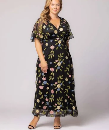 Embroidered Elegance Evening Gown - Sale!
