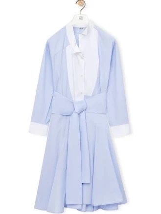 Loewe Women's Asymtric Cotton Shirt Dress